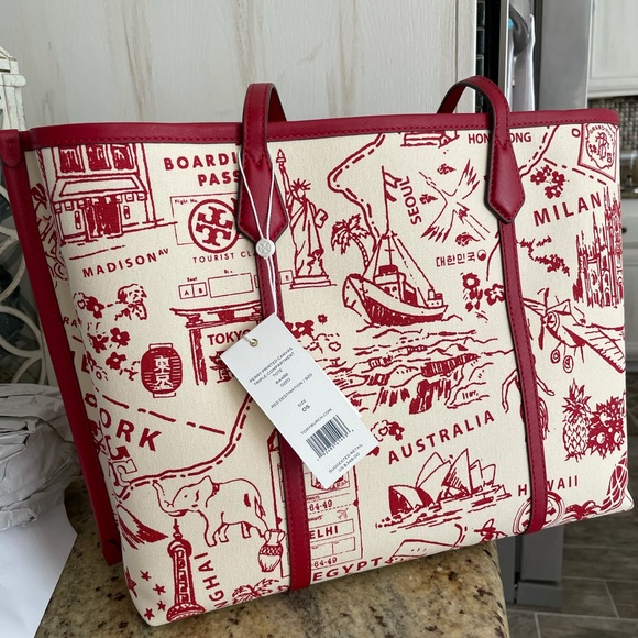 New Tory Burch Perry printed canvas & leather - Picture 11 of 13
